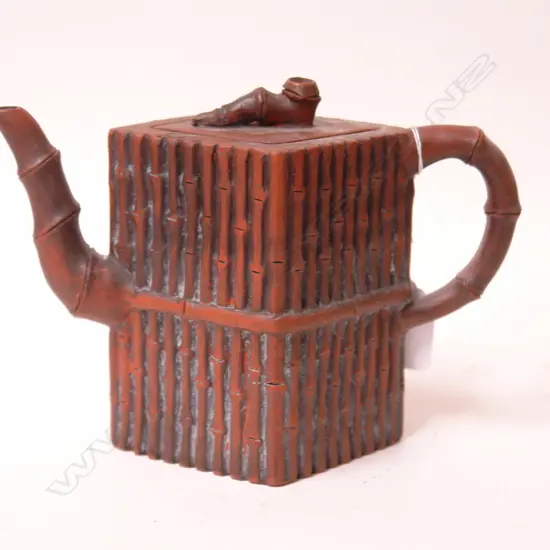 A Yixing redware teapot