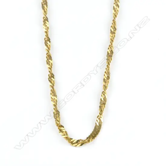 A 22ct. gold chain necklace
