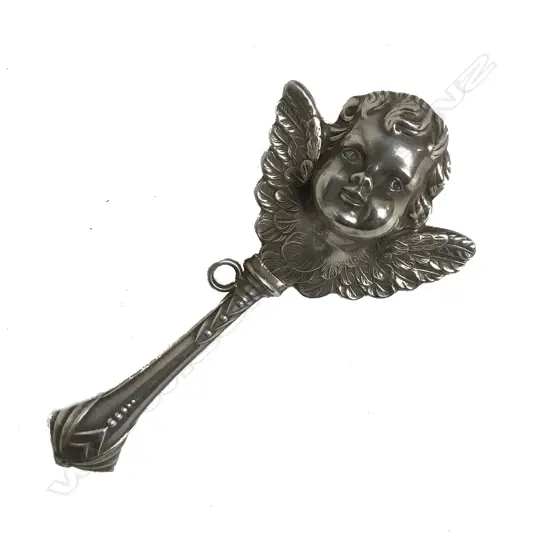 A .925 silver baby's rattle