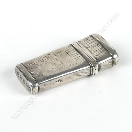 A William IV silver etui case