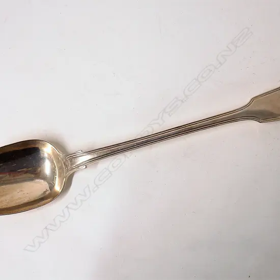 A George IV silver serving spoon