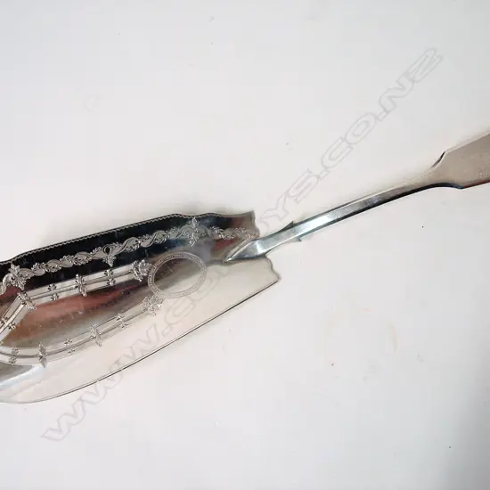 A George III silver fish slice