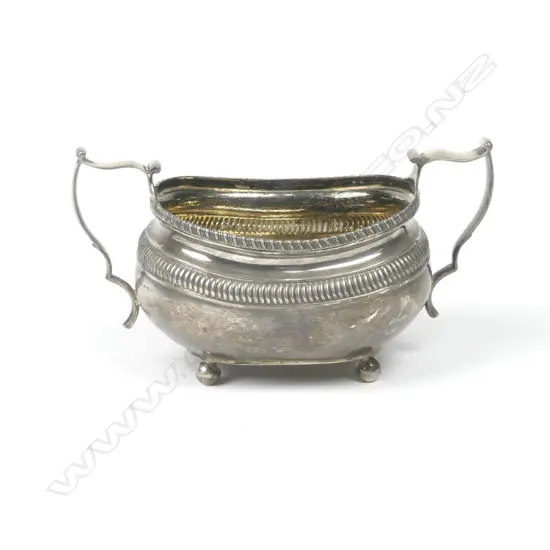 A George III silver sugar bowl
