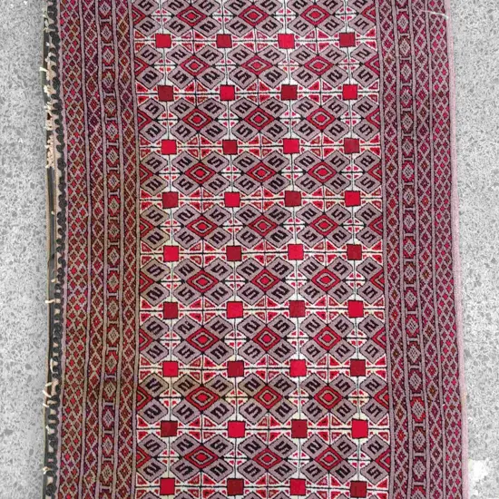 A handknotted Turkoman saddlebag