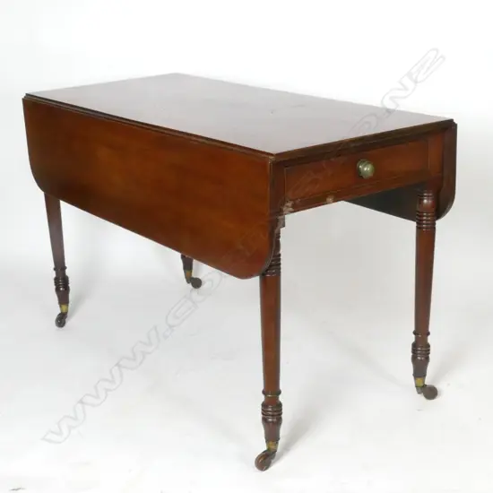 An early Victorian mahogany Pembroke table
