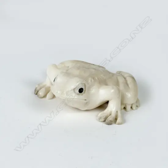 A small carved antler figure