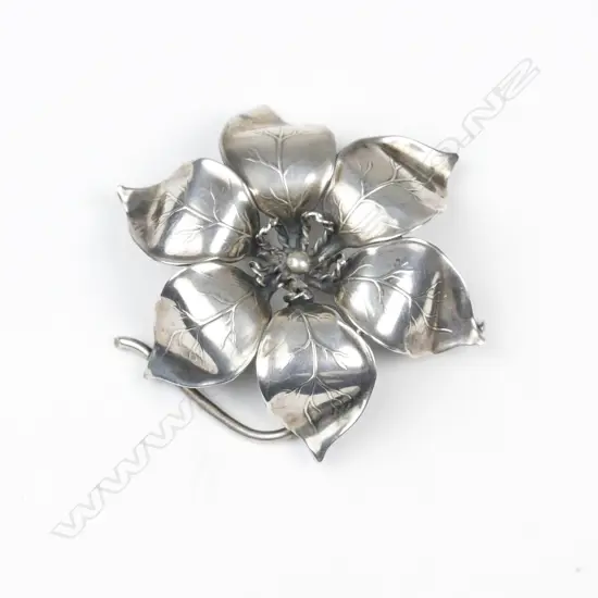 A Swedish silver mid-century brooch