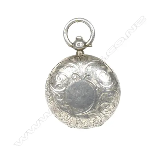 A silver sovereign case