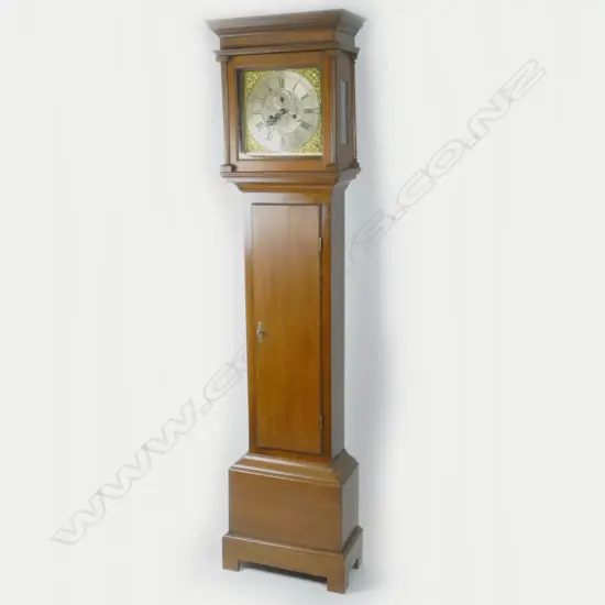 A 19thC oak long case clock