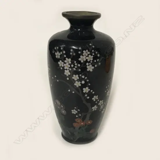 A fine miniature cloisonné vase