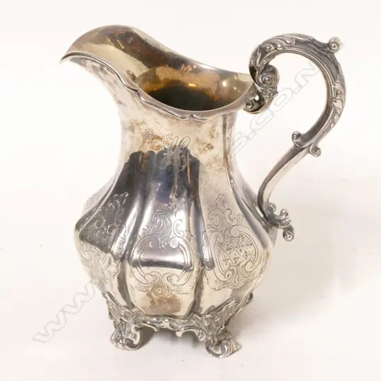 A Victorian silver milk jug