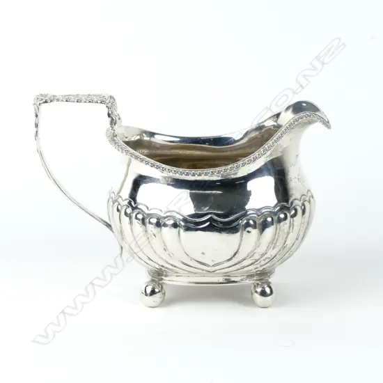 A Georgian silver cream jug