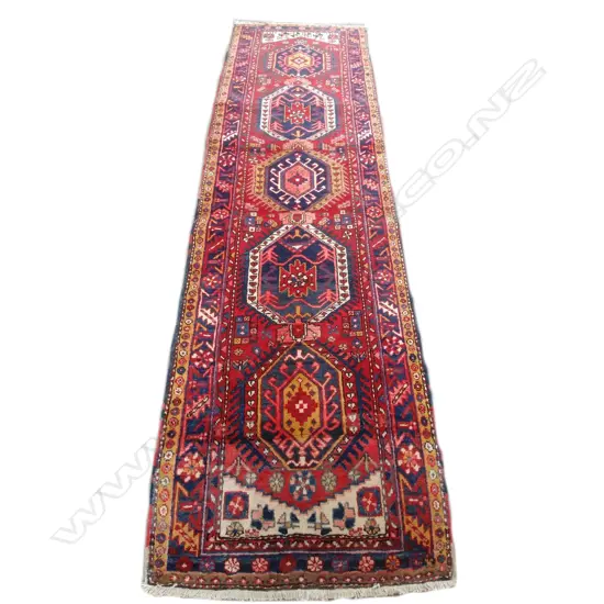 A Caucasian hand knotted runner