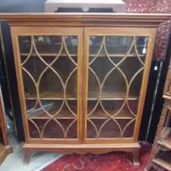 A Georgian astragal glazed bookcase