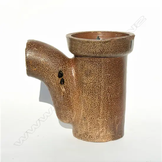 An R.O. Clark salt glazed gully trap