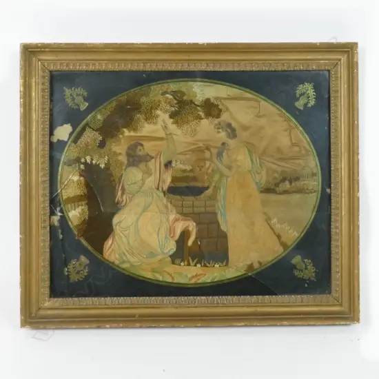 An 18thC silk embroidery