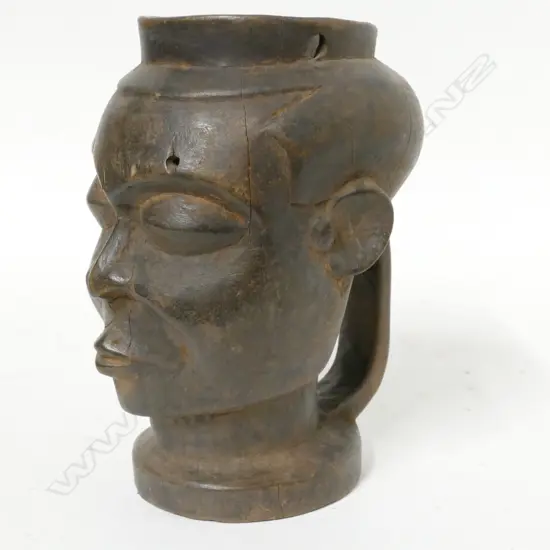 A carved Bakuba libation cup