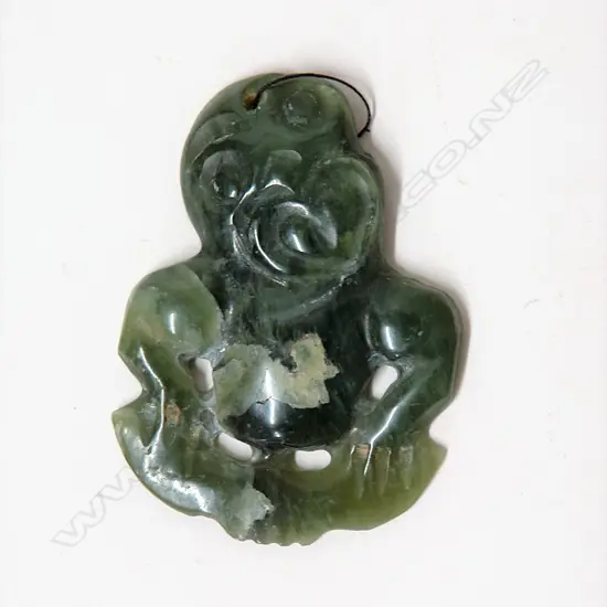 An early/mid-20thC Maori pounamu hei tiki