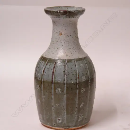 A Len Castle mallet formed vase