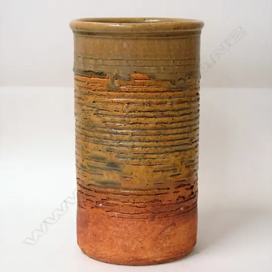 A Len Castle large cylinder vase