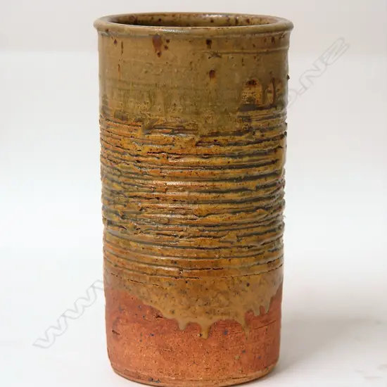 A Len Castle cylinder vase