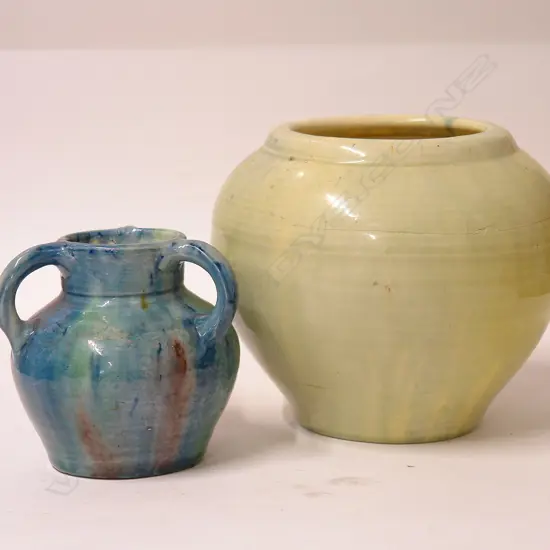 A Briar Gardner squat ovoid vase