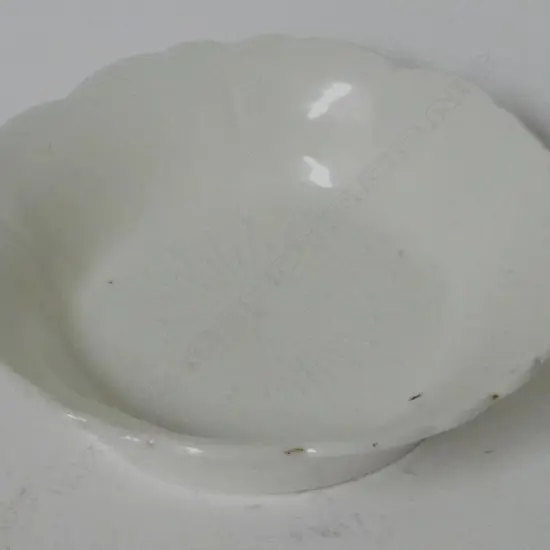 A Japanese white porcelain dish