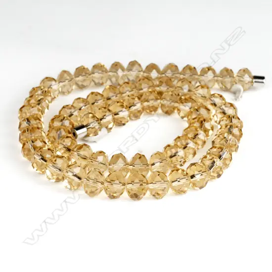 A citrine bead necklace