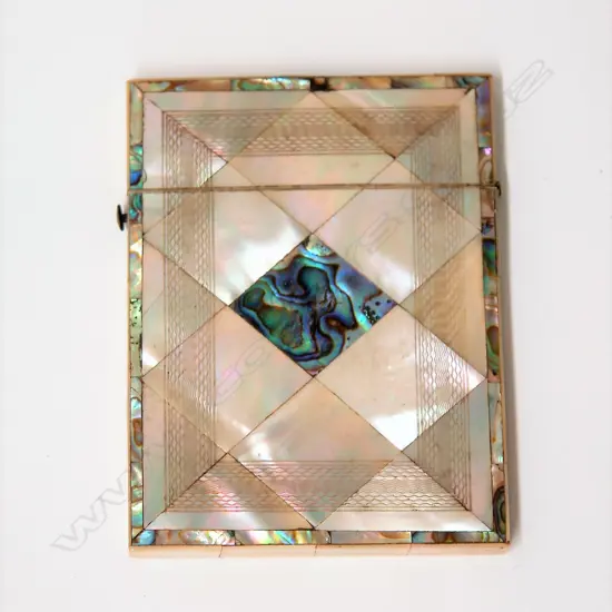 A Victorian flip-top card case