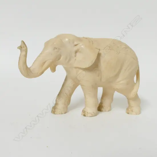 An old finely carved ivory elephant