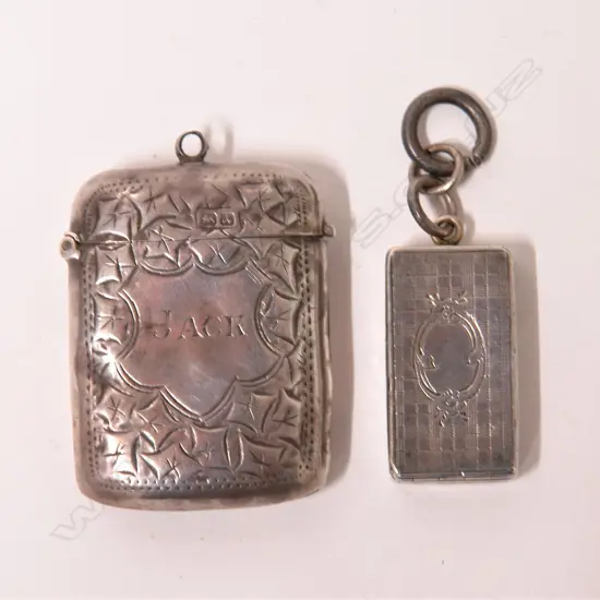 Two antique silver items