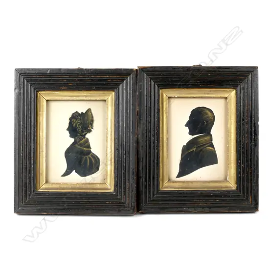 A pair of good Victorian silhouettes