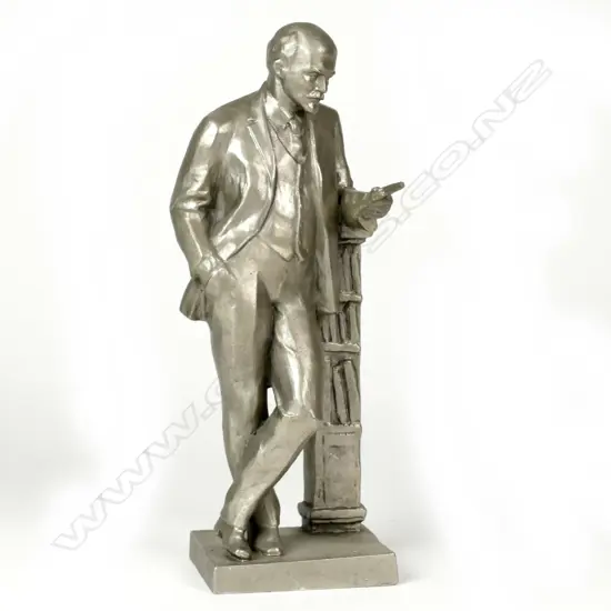 An aluminium figure of Vladimir Lenin