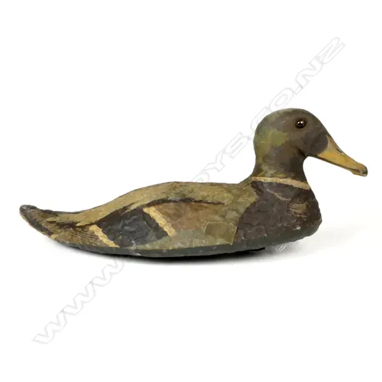 A fine weave canvas oilskin drake duck decoy