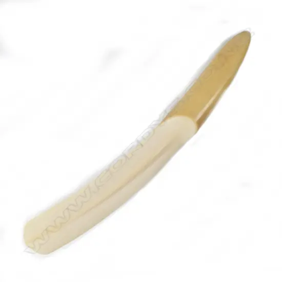An early 20thC substantial carved ivory paper knife