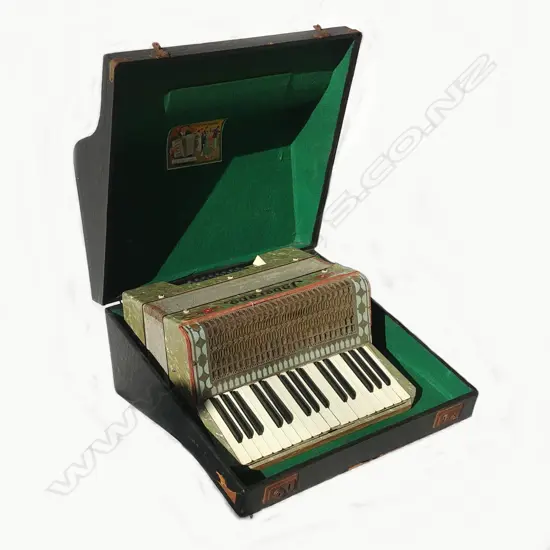 An Art Deco Soberano piano accordion