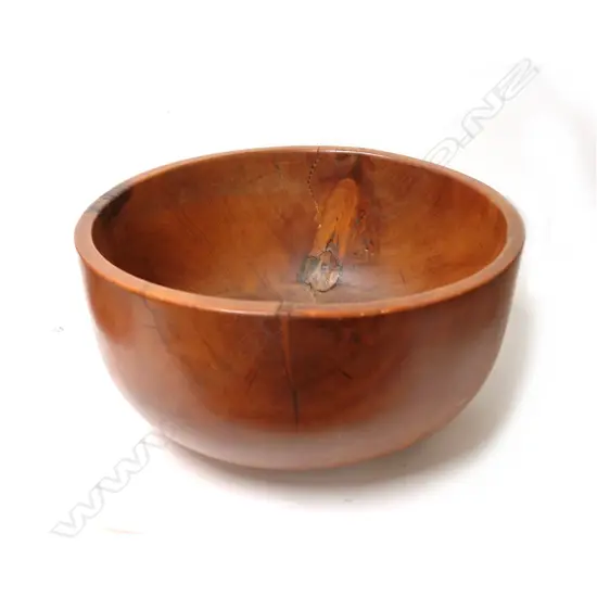 A large turned kauri bowl