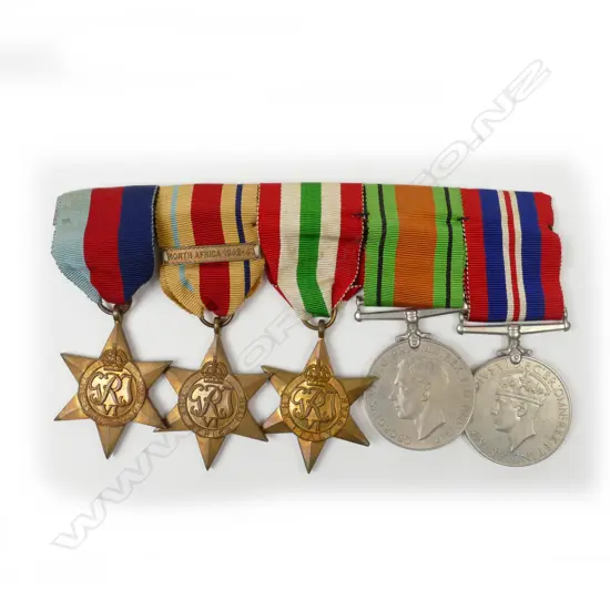 A group of WWII medals