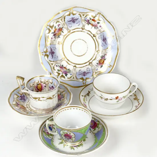 Georgian and Regency cups and saucers