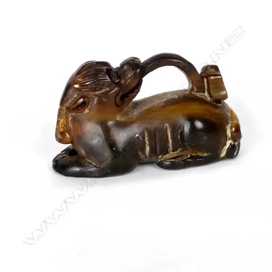 A small old Chinese horn fingering piece