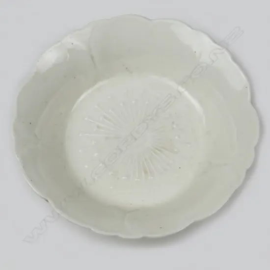 A Japanese white porcelain dish