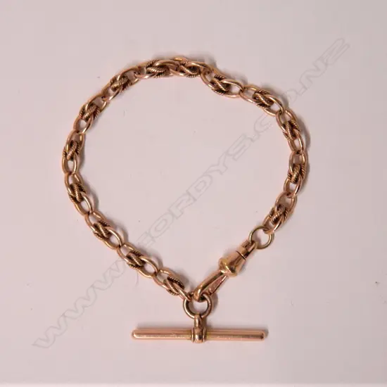 A c.1900 watch chain section bracelet