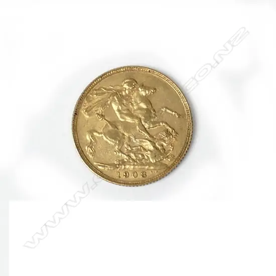 FULL GOLD SOVEREIGN 1908
