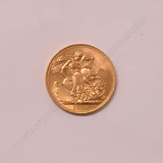 A 1912 gold full sovereign