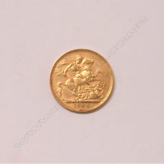 A 1908 gold full sovereign