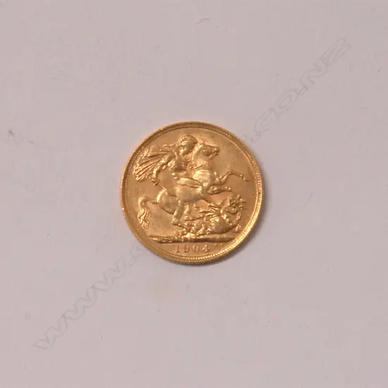 A 1904 gold full sovereign