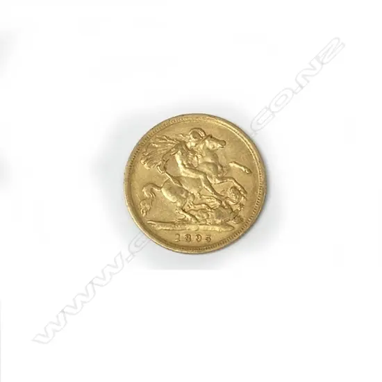 HALF GOLD SOVEREIGN 1895