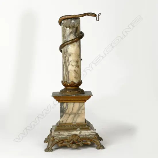 An unusual late 19thC pocket watch stand