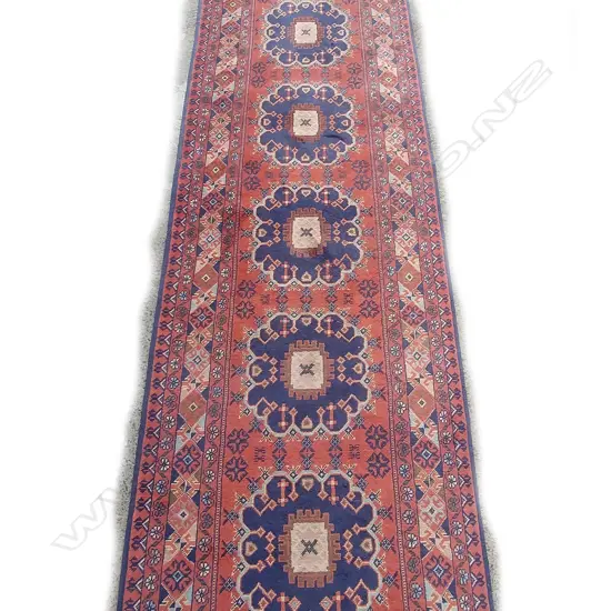 A hand knotted Afghan Khalmohamadi runner