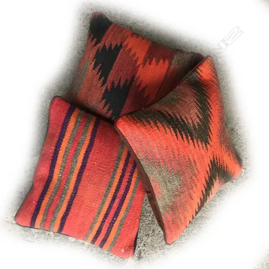 Three kilim cushions